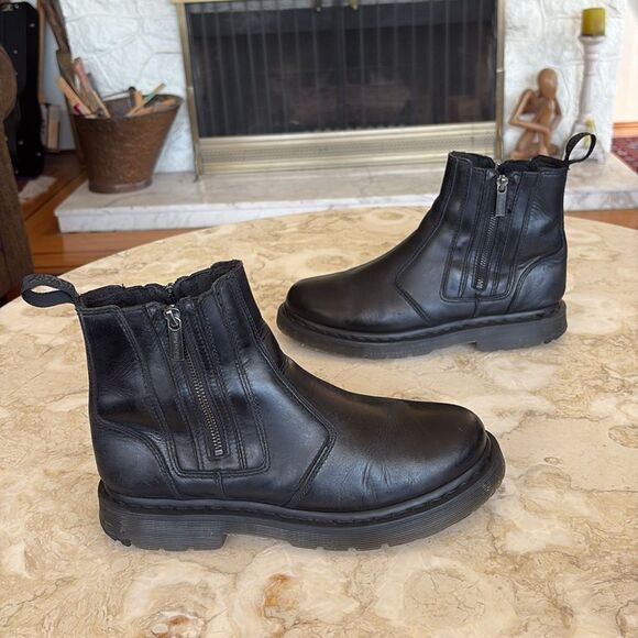 Dr Martens Slip 2976 Alyson Black Snowplow Classic Doc Leather - Picture 7 of 16